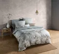 fleuresse Bettwäsche Fleuresse Mako-Satin Bettwäsche 155x220 Gräser Zweige braun grau beige, Mako-Satin, 2 teilig, für Sommer und Winter