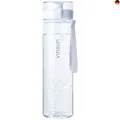 VINSUN Trinkflasche 1L transparent - auslaufsicher, Kohlensäure geeignet, BPA