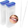 COM-FOUR® 120x Zahnzwischenraumbürste, Interdentalbürsten im Spender, Zahnpflege auf Reisen und unterwegs, Zahnreinigungsbürste mit Zahnstocher