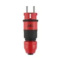 ABL 2K Schutzkontakt-Stecker Prof. 2Elamid-2K, rot, IP54, Ty