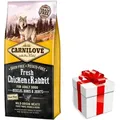 Carnilove Fresh Chicken Kaninchen Adult 12 kg + Überraschung für den Hund