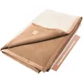 Wohndecke Zarte Alpakadecke Suri aus 100% Baby Alpakawolle, Ritter Decken, doppelseitige Wolldecke, Wendedecke, 100% Alpaka, weitere Größen braun 150 cm x 220 cm