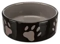 TRIXIE Keramiknapf für Hunde spülmaschinengeeignet braun/creme 0,3 L