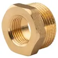 Messing Gewinde-Fitting Reduzierung 1"AG (DN 25) - 1/2"IG (DN 15) - schwere Ausführung