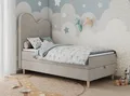 MKS MÖBEL Kinderbett FLOW (Set, Packung, H3-Matratze, Topper, Bettkasten, Jugendbett), Boxspringbett für Kinder, mit hohem Kopfteil, Einzelbett mit Matratze