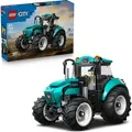 LEGO City Traktor - Spielzeug Bauernhof Fahrzeug Modellbau mit Bauern Minifigur - Geburtstagsgeschenk für Jungen ab 6 Jahren und Technikfans - 60498 - Bronze