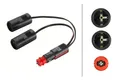 Adapter Zigarettenanzünder HELLA 8JA 007 589-111 24V Kunststoff