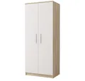 MOEBLO Drehtürenschrank MARSALA 2D (Kleiderschrank 2-türig Schrank Garderobe Schlafzimmer) (HxBxT):193x80x50 cm