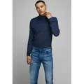 Jack & Jones Rollkragenpullover Emil Knit Roll blau XXL (58/60)