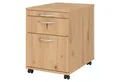 bümö Rollcontainer office Bürocontainer - mit Hängeregistratur, Dekor: Asteiche mit Bogengriff (Metall)