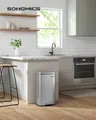 SONGMICS Mülleimer 30L Treteimer Edelstahl mit Deckel und Inneneimer hygienisch und geruchsdicht LTB03NL