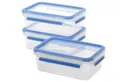 Emsa Frischhaltedosen Set 3x1L Clip & Close BPA-frei blau rechteckig