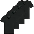 SCHIESSER Herren T-Shirt 4er Pack - Serie "95/5", V-Ausschnitt, S-4XL