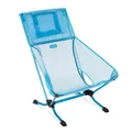 Helinox Beach Chair (re), Leichtgewichtiger Faltbarer Strandstuhl, Nachhaltige Materialien, Flache Füße gegen Einsinken im Sand, Kompakter Outdoor-Stuhl, 1,7 kg, Blue Mesh