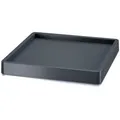 Prosperplast Blumentopfuntersetzer Mobile Plattform für Blumentopf, Zubehör für Quadratische Blumentöpfe, 36,6 x 36,6 x 6 cm, 360-Grad Räder grau 36.6 cm x 6 cm