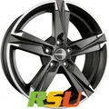 4x Borbet T10 matt black polished 8x18" ET40 LK5 112 ML 72.5 Alufelgen 18 Zoll