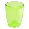 Prosperplast Blumentopf kunststoff COUBI, Transparent grün 2,4L - 16x16x18,3 cm