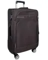 MY TRAVEL BAG Stoff Reisekoffer Trolley Erweiterbar mit Zwillingsrollen (M/L/XL/XXL oder 4er Set) Weichgepäck (Coffee, Handgepäck (55cm))