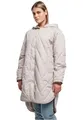 Urban Classics Damen Ladies Oversized Diamond Quilted Hooded Coat warmgrey, S