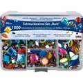 Schmucksteine bunt, 1000 bunte Schmucksteine in verschiedenen Formen, NEU