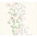 Profhome - Blumen Tapete 372661 Vliestapete Leicht Strukturiert Mit Floralen Ornamenten Matt Grün Rosa Grau 5,33 M2