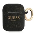 Guess Silikon Glitzer Schwarz AirPods 1 Hülle