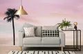 Fototapete QUEENCE "Rosa Himmel", rosa, B:360m H:250m