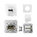 ProfiPatch Netzwerkdose Cat6A Netzwerkdose Unterputz 500MHz LAN Dose CAT7,CAT...