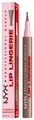 NYX PROFESSIONAL MAKEUP Lippenstift LIP LINGERIE LIP LINER STAIN, wisch- und wasserfesten Halt, mit präziser Filzkugelspitze