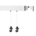 2 Meter (1 x 2m) SOFT-RAIL® Bilderschienen Set COMFORT (M), Weiß beschichtet, versch. Längen und Farben