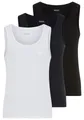 BOSS Tanktop 3P RibClassic BOSS ONE Ton in Ton Stickerei auf der Brust