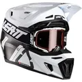 Leatt 9.5 Carbon V26 Motocross Helm mit Brille, Größe L für Männer