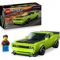 LEGO Speed Champions Dodge Challenger SRT Hellcat Sportwagen - Spielzeugauto mit 1 Minifigur zum Sammeln - Kreatives Rennauto - Rennauto zum Bauen ... - Bunt