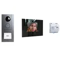 M-E VD ALU 6109 SS Video Türsprechanlagen PROMO-SET für 1 Familienhaus ALUMINIUM