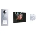 M-E VD ALU 6109 SS Video Türsprechanlagen PROMO-SET 1Fam ALUMINIUM VD-ALU-6109SS
