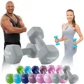Miweba Sports Neopren Hantelset | 𝐏𝐫𝐨𝐟𝐢 Hantel - Hexagon Hanteln Set - Kurzhanteln - Kurzhantel Set - Gymnastikhanteln - Hantel Set - Dumbbell - 0,5-10 Kg (2X 8.0 kg, Grau)