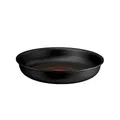 Tefal Ingenio Excellence Fusion Bratpfanne 24 cm, Fusion Core Antihaftversiegelung, stapelbar, platzsparend, Thermo-Signal, für alle Herdarten, mühelose Reinigung, Schwarz, P0050453