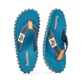 Gumbies Vegane Flip Flops Damen und Herren - Originals - Zehentrenner aus recycelten Materialien - robuste Sohle - Baumwoll-Zehensteg - Ergonomisches Fußbett - Sandalen - Tricolor Blue - 44