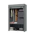 Stoffschrank, Faltschrank mit Schubladen, Kleiderschrank mit Kleiderstange