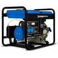 Eberth 3000 Watt Notstromaggregat Diesel, Stromerzeuger Stromaggregat Mit 5,7 Ps Dieselmotor, 4-takt, E-starter, 2x 230v, 1x 12v, Automatischer Voltregler Avr, Ölmangelsicherung