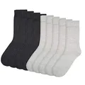 Camano Unisex Socken 9er Pack 43/46 light grey melange anthracite