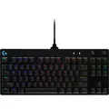 Logitech G PRO, Gaming-Tastatur (schwarz, DE-Layout, GX Blue)