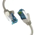 EFB-Elektronik - CAT. 7 Netzwerkkabel bis zu 10 Gbit - 10m LAN Kabel Ethernet Kabel Patchkabel mit Klinken-/Knickschutz - RJ45 Anschluss, S/FTP PIMF Schirmung - Grau