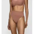 Triumph Shapingslip Soft Sculpt nahtlos, formend, leichter Bauchweg-Effekt, hoher Beinausschnitt braun 40