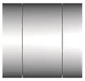 Lomadox Spiegelschrank AQUINO-140 Badezimmerspiegel Spiegel Badezimmerschrank 80 cm breit modern in weiß