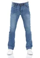 riverso Jeans Herren Stretch Bootcut RIVFalko Jeanshose Hose Denim Blau w38, Farbe:Middle Blue Denim (M236), Größe:38W / 32L