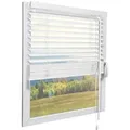 Sol Royal Jalousie Holzjalousie SolDecor JH3 Jalousie aus Holz in Weiß, 60x130cm, Tür- und Fensterjalousie Holz Blickschutz 3,5 cm breite Lamellen weiß 60 cm x 130 cm