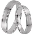 trauringe123 - Hochzeitsringe Verlobungsringe Trauringe Eheringe Partnerringe Ohne Stein Trauringe aus Silber, 925 `er Sterlingssilber, Diamant, GRAVUR GRATIS, (1 Paar) - J8x