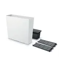 Blumentopf hoch Urbi Case T DUC800T mit Füllung - Weiß