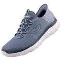 Skechers 232457-SLT Slipper Neuheit! Hands Free Slip-ins von Skechers. blau|grau EU 43